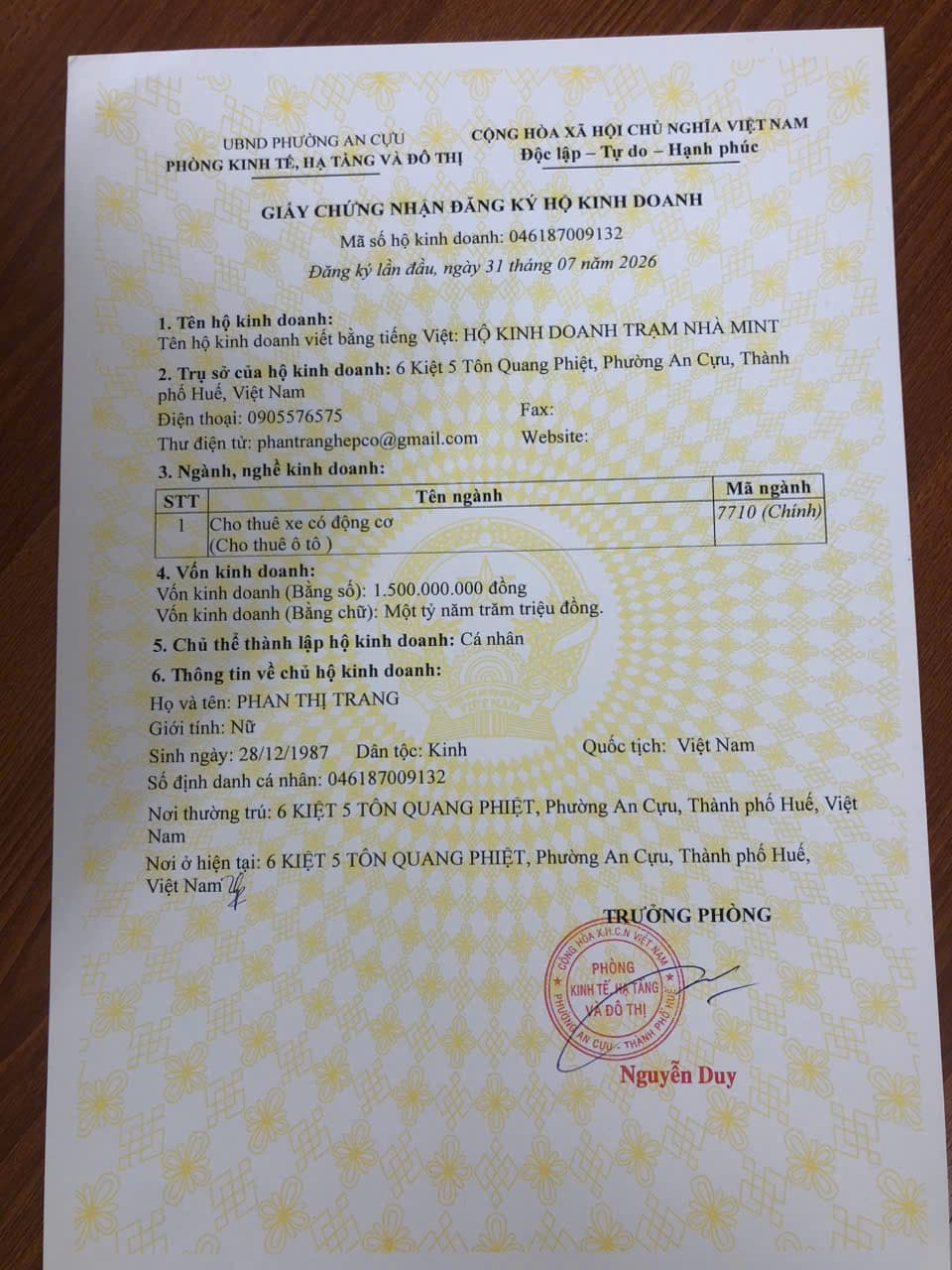 Ảnh đội xe thuê xe tự lái Huế của TRẠM NHÀ MINT 1